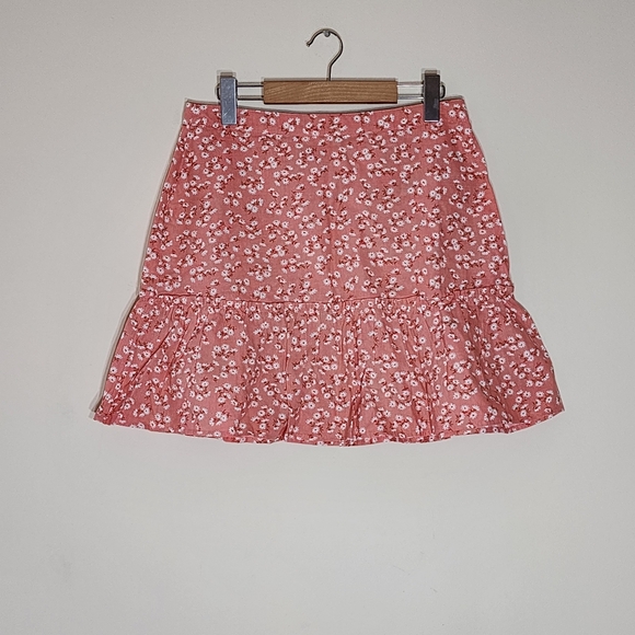 BILLABONG floral mini skirt Cotton & Linen - Picture 5 of 11